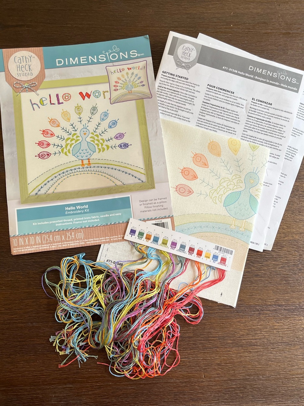 Dimensions | Cathy Heck Studio | Embroidery Kit | Peacock